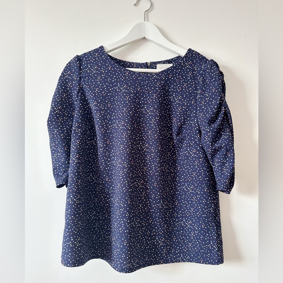 Tops - ⛱️ 2/20$ Mellowday polka 3/4 baloon sleeves in navy blue